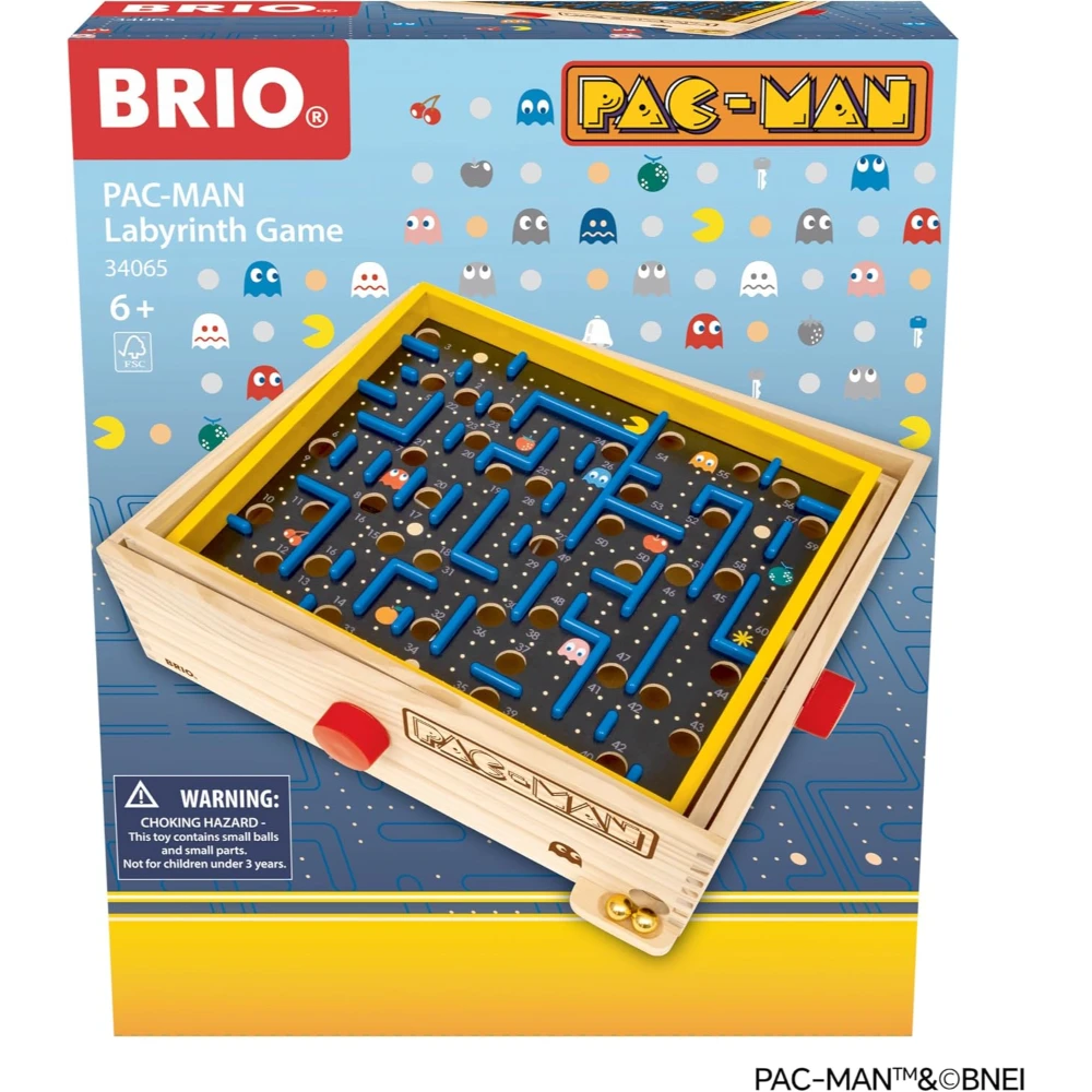 Pac-Man Labyrinth: Classic Wooden Game - Brio