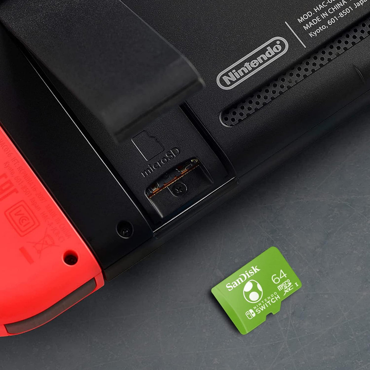 This is brand new.With incredible speed, the official licensed SanDisk microSDXC card for the Nintendo Switch System lets you add up to 64GB of space to your system. Spend less time waiting and more time gaming with read and write speeds of up to 100MB/s and 90MB/s respectively.