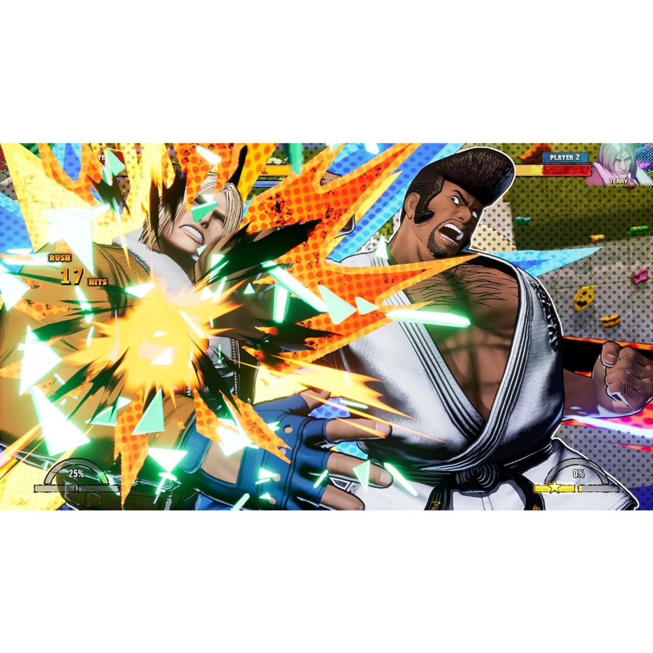 This is brand new.FATAL FURY: City of the Wolves presents a striking art style that truly ignites the senses, alongside a groundbreaking REV system that amplifies the intensity of each battle. The game boasts a suite of battle mechanics that are more robust and thrilling than ever.