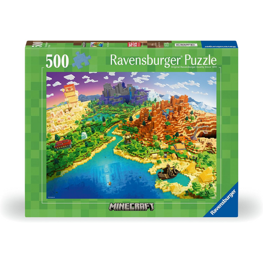Puzzle: Minecraft: World of Minecraft (500 Pieces) - Ravensburger