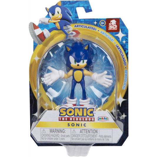 This is brand new.Dive into the world of Sonic the Hedgehog with this detailed 2.5-inch Classic Sonic action figure by Jakks Pacific. This unique collectible showcases Sonic in an iconic pose, ready to dash through the Green Hill Zone.