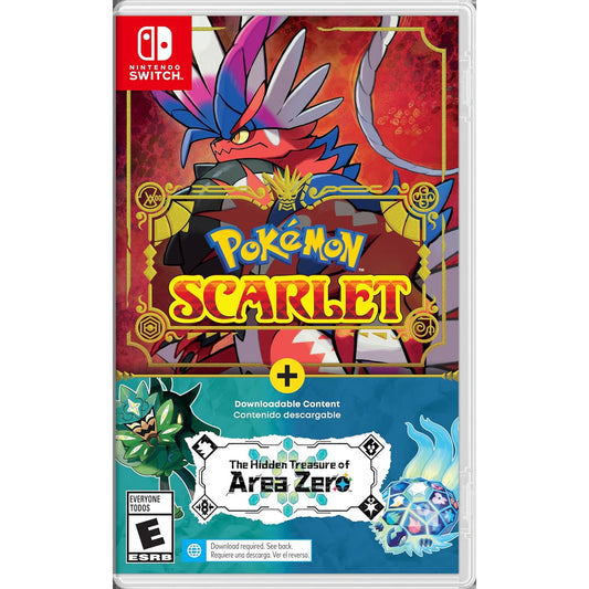 This is brand new.This bundle includes both the Pokémon™ Scarlet game and The Hidden Treasure of Area Zero DLC* for Pokémon Scarlet.  Journey through a new, open-world Pokémon adventure.