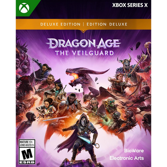 This is brand new.Unite the Veilguard and defy the gods in Dragon Age™: The Veilguard, an immersive single player RPG where you become the leader others believe in. When a pair of corrupt ancient gods break free from centuries of darkness, the vibrant land of Thedas needs someone they can count on.
