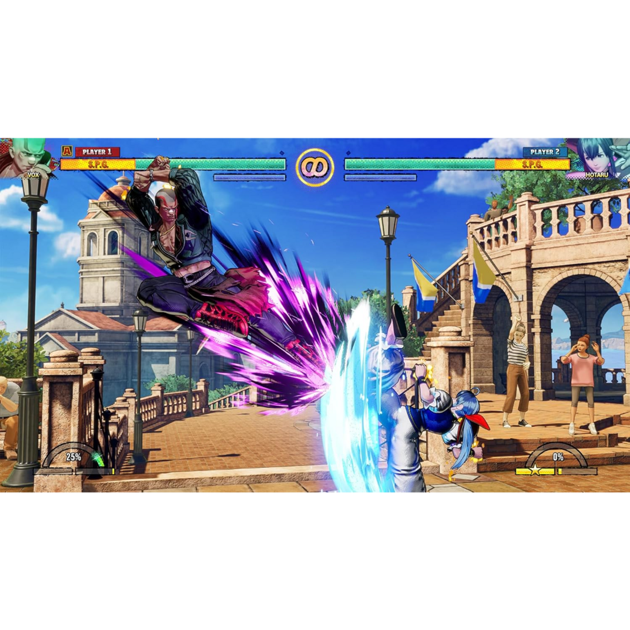 This is brand new.FATAL FURY: City of the Wolves presents a striking art style that truly ignites the senses, alongside a groundbreaking REV system that amplifies the intensity of each battle. The game boasts a suite of battle mechanics that are more robust and thrilling than ever.