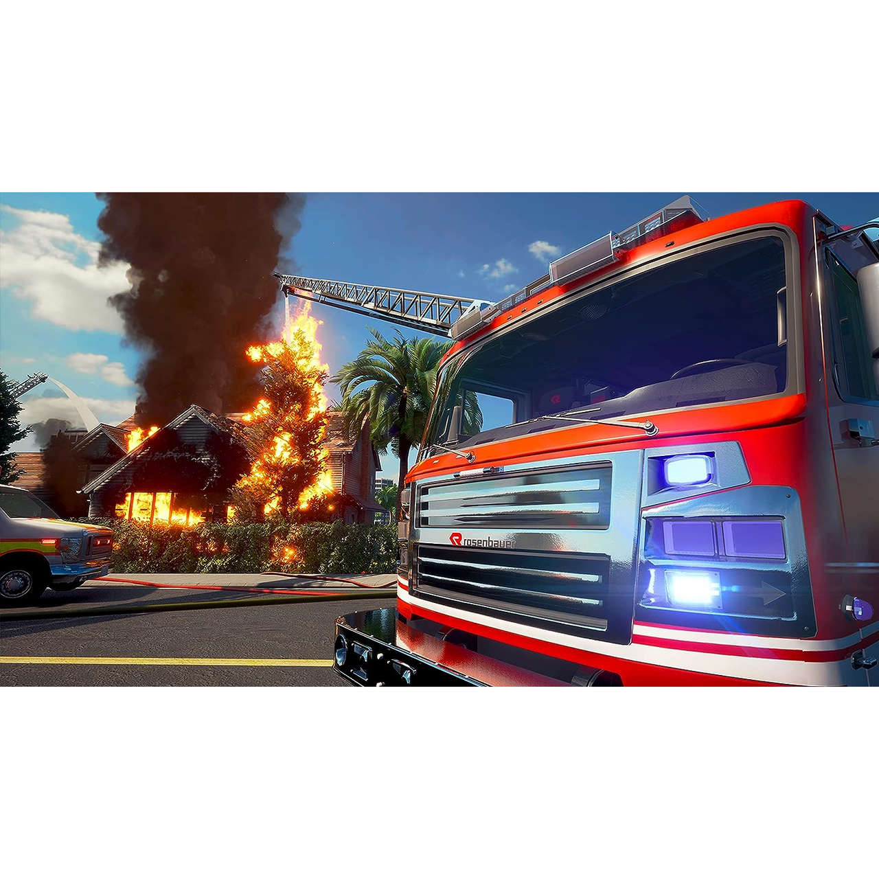 This is brand new.Feeling Hot Hot Hot Fire alert incoming! With Firefighting Simulator-The Squad, you can become part of a major US city's firefighting team and experience how it feels to fight fires. Start the siren of your fire truck, grab your hose, and fight realistic fires to save lives.