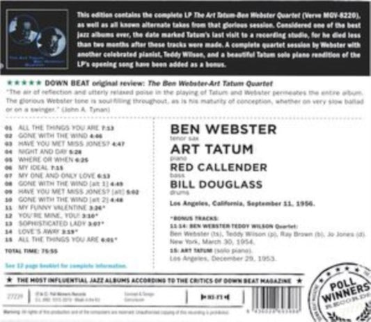 Ben Webster & Art Tatum Quartet