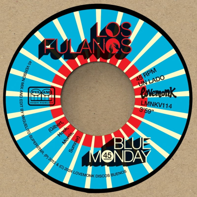 This 7 Inch Vinyl is brand new.Format: 7 Inch VinylMusic Style: BoogalooThis item's title is: Blue Monday/Why Don't We Do Some Boogaloo?Artist: FulanosLabel: LovemonkBarcode: 8437019516543Release Date: 6/21/2024