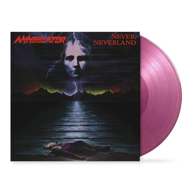 Product Image : This LP Vinyl is brand new.<br>Format: LP Vinyl<br>Music Style: Thrash<br>This item's title is: Never Neverland (180G/Purple Marble LP Vinyl)<br>Artist: Annihilator<br>Label: MUSIC ON VINYL<br>Barcode: 8719262019928<br>Release Date: 10/8/2021