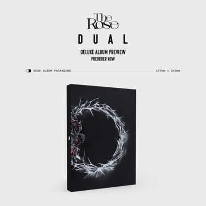 This is a 2 CD SKU bundle.
1.This CD is brand new.Format: CDThis item's title is: Dual (Deluxe Box Album) (Dusk Ver.)Artist: RoseLabel: WINDFALLBarcode: 8809355979182Release Date: 9/22/2023
2.This CD is brand new.Format: CDThis item's title is: Dual (Deluxe Box Album) (Dawn Ver.