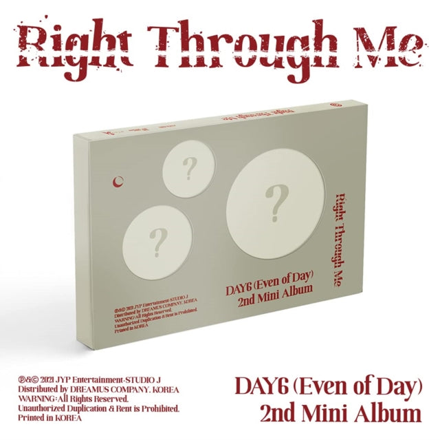 This is a 2 CD SKU bundle.
1.This CD is brand new.Format: CDMusic Style: K-RockThis item's title is: Book Of Us: Gluon - Nothing Can Tear Us Apart (1St Mini Album)Artist: Day6 (Even Of Day)Label: JYP ENT.Barcode: 8809633189104Release Date: 9/1/2020
2.This CD is brand new.