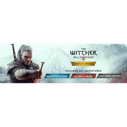 This is brand new.Become a professional monster slayer and embark on an adventure in The Witcher III: Wild Hunt Complete Edition. Experience a dark fantasy, open world RPG that focuses on a character-driven story, various decisions, and tactical combat.