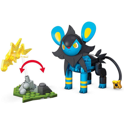 This is brand new.Amp up the battle with Luxio. Build this all-time favorite Pokemon and pose it in a one of many battle stances before unleashing a fierce Electric-type attack. Then, build its electric battle effect and activate its powerful swivel blast with the touch of your hand. That'll spark the battle.