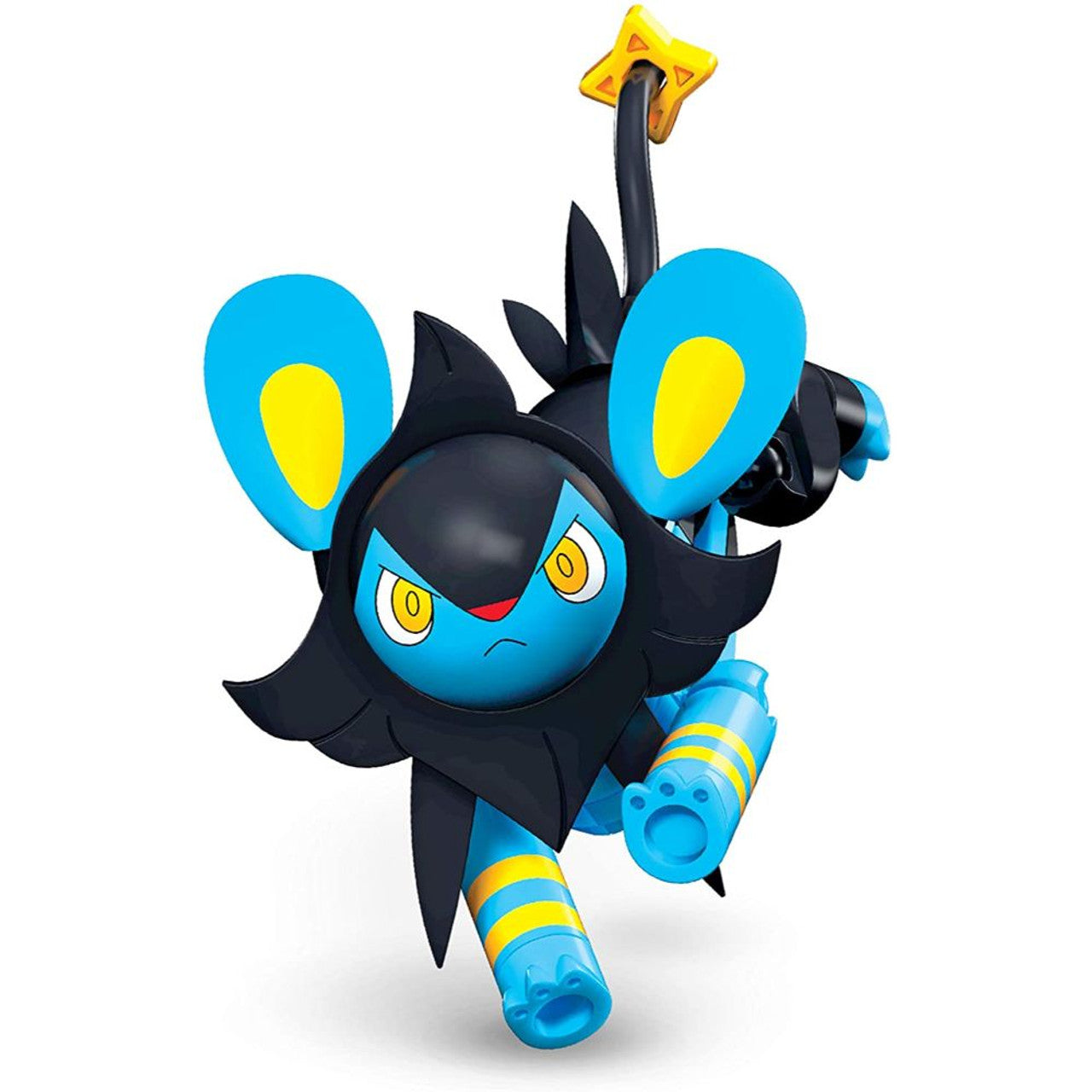 This is brand new.Amp up the battle with Luxio. Build this all-time favorite Pokemon and pose it in a one of many battle stances before unleashing a fierce Electric-type attack. Then, build its electric battle effect and activate its powerful swivel blast with the touch of your hand. That'll spark the battle.
