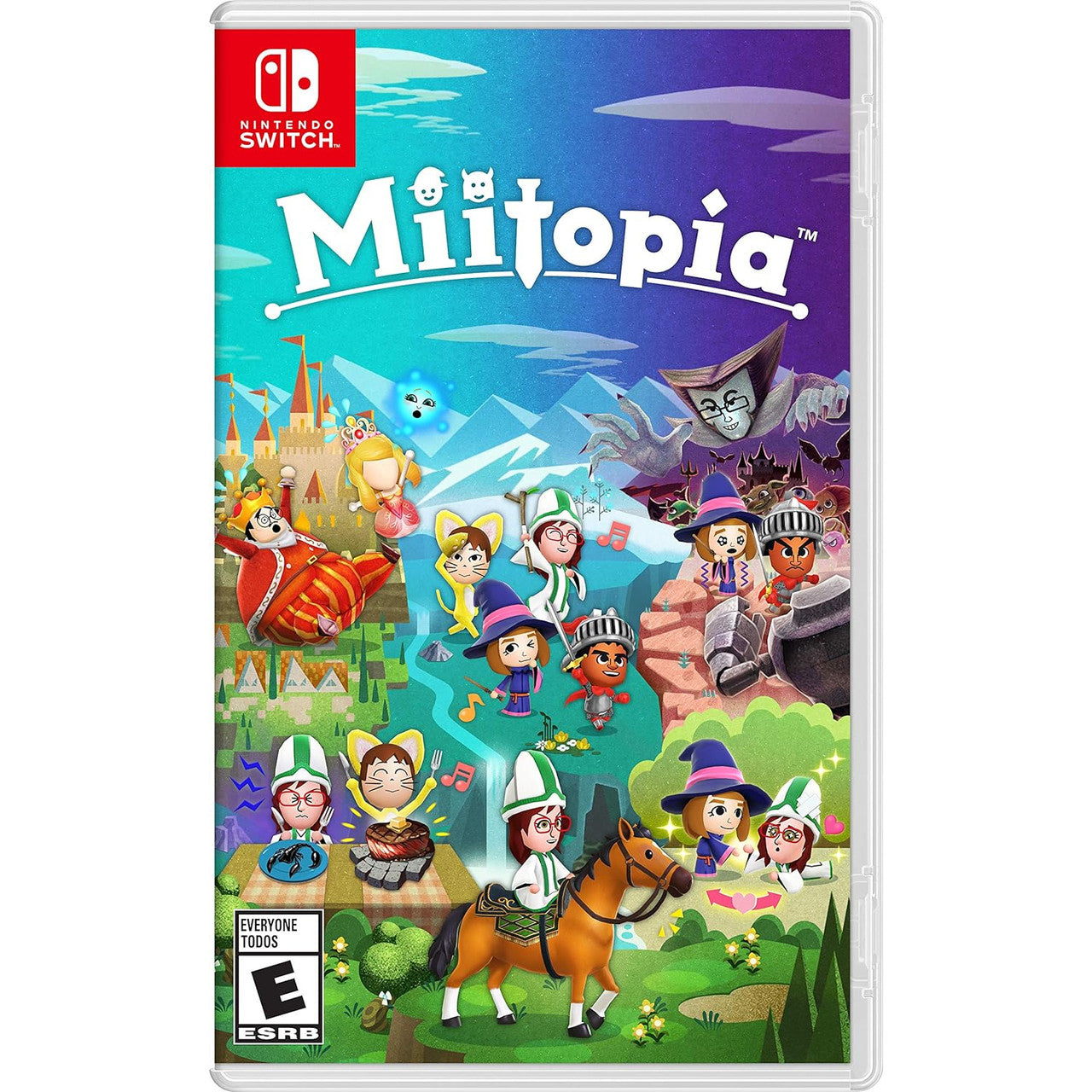 This is brand new.Star in your own adventure alongside…anyone!
 Choose Mii™ characters to cast as allies and enemies as you venture forth to bring down the face-stealing Dark Lord. Any Mii character you create can be used, and you can also add wigs and makeup to give your characters more…character.