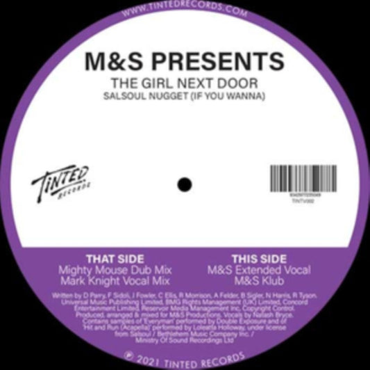 This 12 Inch Vinyl is brand new.Format: 12 Inch VinylMusic Style: HouseThis item's title is: Salsoul Nugget (20Th Anniversary Remixes)Artist: M&S Presents The Girl Next DoorLabel: TINTEDBarcode: 9342977235049Release Date: 11/26/2021