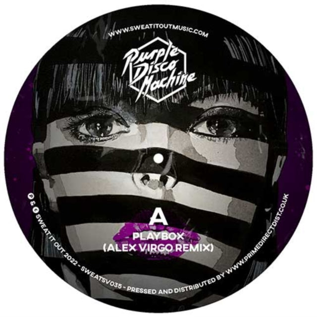 Product Image : This 12 Inch vinyl is brand new.<br>Format: 12 Inch vinyl<br>This item's title is: Playbox (Alex Virgo Remix)<br>Artist: Purple Disco Machine<br>Label: SWEAT IT OUT<br>Barcode: 9342977236251<br>Release Date: 8/5/2022