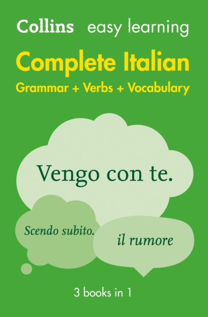 Easy Learning Italian Complete Grammar Verbs And Vocabulary (3 Books In 1) Trusted Support For Learning