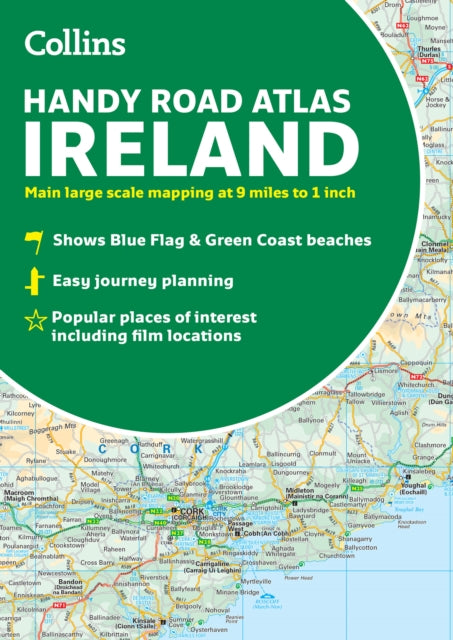 Binding: Paperback
Description: Discover new places with handy road atlases from Collins. Explore Ireland with this handy format route - planning atlas in full colour complete with information on places of tourist interest including famous film locations.