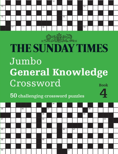 Binding: Paperback
Description: Challenge your general knowledge A jumbo crossword puzzle and general knowledge workout to test and stimulate the brain cells. 50 large grid puzzles from The Sunday Times.