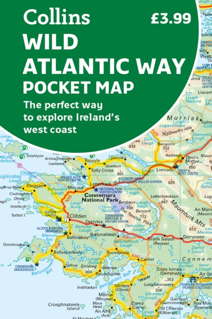 Binding: Visual And Mapping
Description: Explore new places with handy pocket maps from Collins. Handy full - colour map of Ireland's Wild Atlantic Way with a high level of detail. Clear mapping of the full 2500 km (over 1500 miles) route showing the road network and places of interest.