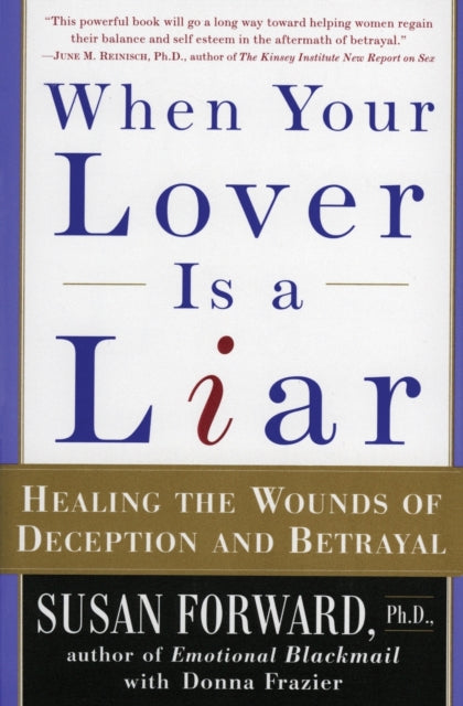 Binding: Paperback
Description: In this powerful and vitally important new book internationally acclaimed therapist and bestselling author Susan Forward Ph. D. provides invaluable advice for women whose men betray their confidence and trust with lies.