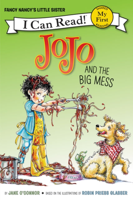 Binding: Hardcover
Description: Fancy Nancy's little sister Jo Jo stars in her My First I Can Read debut! From bestselling author - illustrator team Jane O Connor and Robin Preiss Glasser comes Jo Jo Fancy Nancy's little sister. Jo Jo adores making messes but when her pillow fight gets too messy Daddy is unhappy.