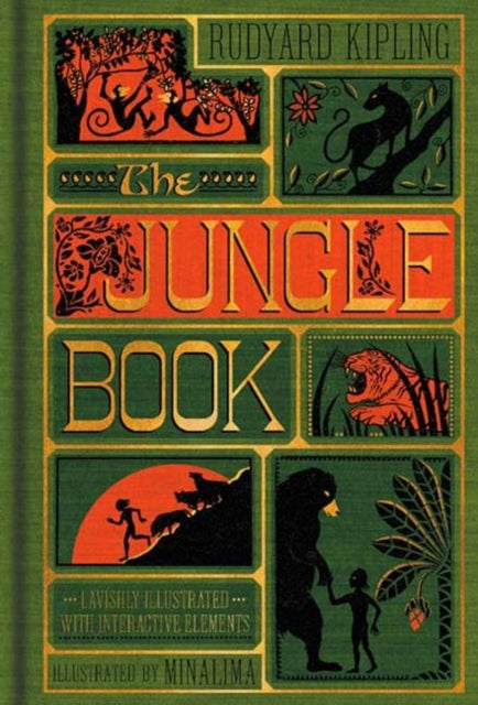 Kipling Rudyard - The Jungle Book (Minalima Edition) (Illustrated With Interactive Elements) - Hardcover