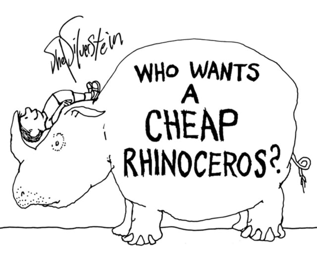 Binding: Hardcover
Description: From New York Times bestselling author Shel Silverstein acclaimed creator of Where the Sidewalk Ends The Giving Tree A Light in the Attic and Falling Up comes a boy's tribute to a perfectly unexpected pet: a rhinoceros.