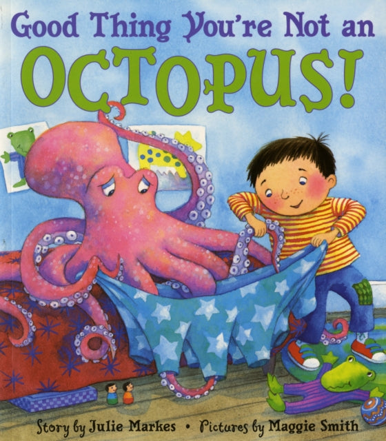 Binding: Paperback
Description: If you were an octopus you d have eight legs to put into pants! Follow one little boy through his day as he playfully considers how mealtime bath time nap time and many other activities would be different if he were a bird a tiger or any number of baby animals.