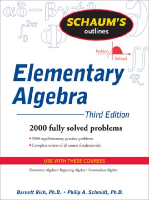 Binding: Paperback
Description: Tough Test Questions? Missed Lectures? Not Enough Time? Fortunately for you there's Schaum's Outlines. More than 40 million students have trusted Schaum's to help them succeed in the classroom and on exams. Schaum's is the key to faster learning and higher grades in every subject.