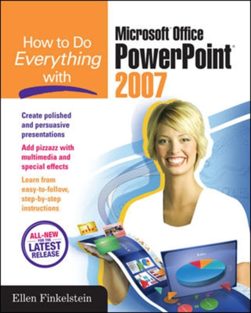 Binding: Paperback
Description: Offers advice handy tips and clear descriptions to create dynamic and professional - quality presentations using Power Point. This book includes coverage of new features including the redesigned user interface Smart Art diagrams new special effects and custom layouts.