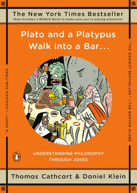 Binding: Paperback
Title: Plato And A Platypus Walk Into A Bar
Author(s): Cathcart Thomas
Publisher: Penguin Books
Barcode: 9780143113874
Pages: 224 Pages
Publication Date: 7/1/2008
Category: Humour
