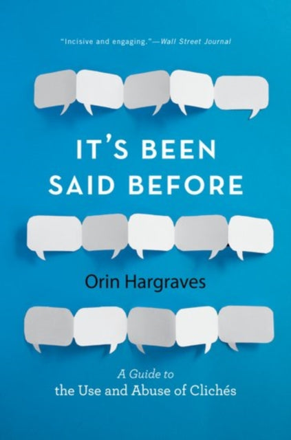 Binding: Paperback
Description: Careful writers and speakers agree that clich's are generally to be avoided. However nearly all of us continue to use them. Why do they persist in our language? In It's Been Said Before lexicographer Orin Hargraves examines the peculiar idea and power of the clich .
