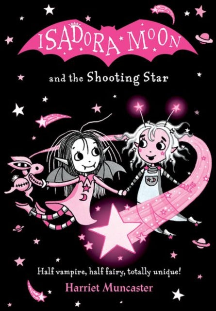 Binding: Paperback
Description: Isadora Moon is special because she's different. Her mum is a fairy and her dad is a vampire and she's a bit of both. Isadora is observing the night sky for a school project - her class is learning everything about space and she decides to look at the stars for inspiration.