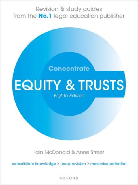 Binding: Paperback
Description: Equity and Trusts Concentrate is written and designed to help you succeed. Accurate and reliable Concentrate guides go above and beyond not only consolidating your learning but focusing your revision and maximising your potential.