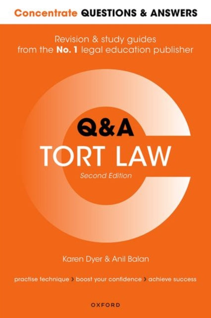 Binding: Paperback
Description: Concentrate Q& A Tort Law guides you through how to structure a successful answer to a legal problem.