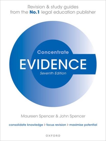 Binding: Paperback
Description: Evidence Concentrate is written and designed to help you succeed. Written by experts and covering all key topics Concentrate guides go above and beyond not only consolidating your learning but focusing your revision and maximising your exam performance.