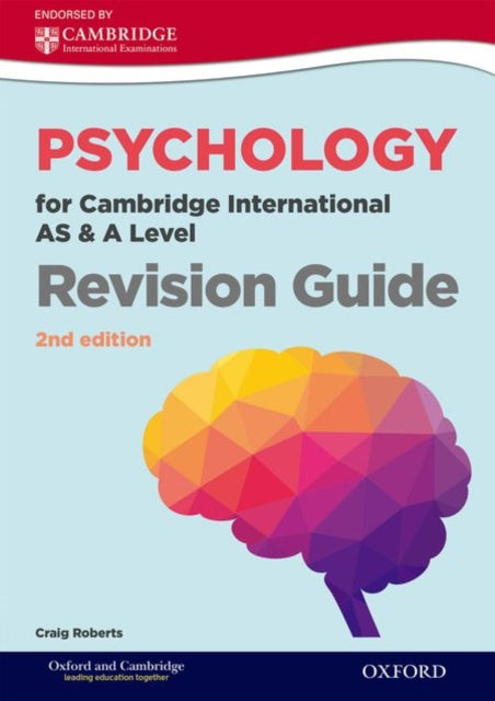Binding: Paperback
Description: Newly updated to match the latest Cambridge syllabus for first examination in 2018 (9990) Psychology for Cambridge International A Level Revision Guide 2nd Edition supports the Student Book to ensure that learners approach examinations with confidence.