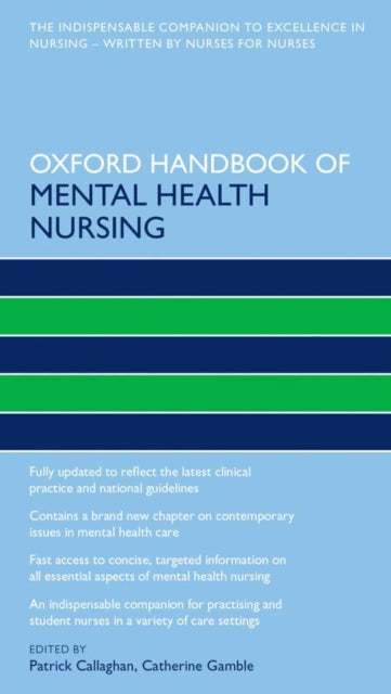 Binding: Paperback
Description: Fully revised for its second edition the Oxford Handbook of Mental Health Nursing is the indispensable resource for all those caring for patients with mental health problems.