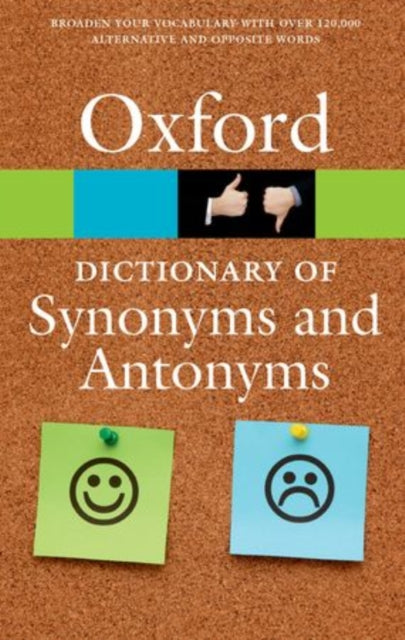 Binding: Paperback
Description: Authoritative accessible and completely up to date The Oxford Dictionary of Synonyms and Antonyms is an invaluable guide for anyone wanting to build their vocabulary and improve their writing skills.