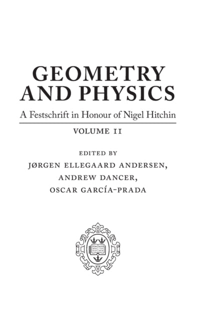 Binding: Hardcover
Description: Nigel Hitchin is one of the world's foremost figures in the fields of differential and algebraic geometry and their relations with mathematical physics and he has been Savilian Professor of Geometry at Oxford since 1997.