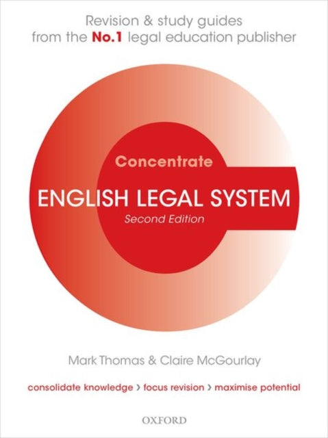 Binding: Paperback
Description: English Legal System Concentrate is written and designed to help you succeed. Written by experts and covering all key topics Concentrate guides help focus your revision and maximise your exam performance.