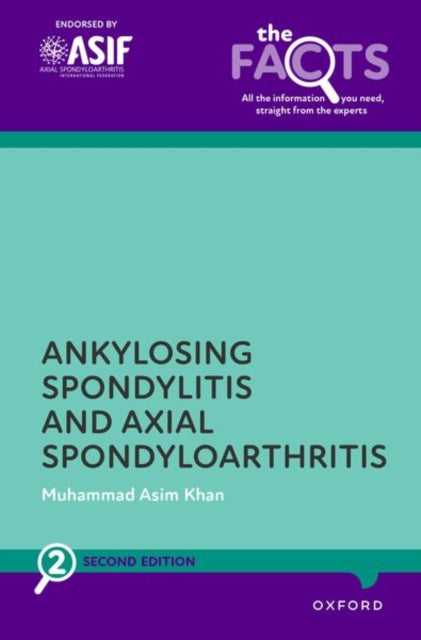 Binding: Paperback
Description: Ankylosing spondylitis (AS) currently grouped under the term axial spondyloarthritis (ax Sp A) is a chronic form of arthritis that causes inflammatory back pain and can gradually result in impaired spinal mobility.