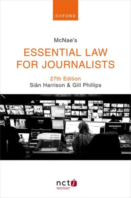 Binding: Paperback
Description: The only media law book on the market accredited by the NCTJ Mc Nae's is the essential guide for journalism students and industry professionals. This indispensable handbook prevails as journalism's foremost authority on media law since its inception in 1954.