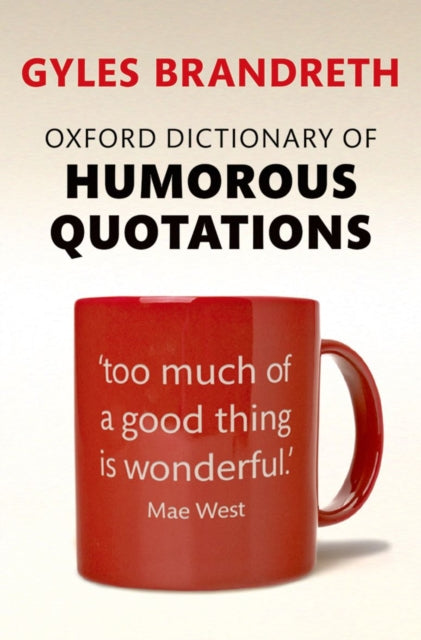 Binding: Paperback
Description: Writer broadcaster and wit Gyles Brandreth has completely revised Ned Sherrin's classic collection of wisecracks one - liners and anecdotes.