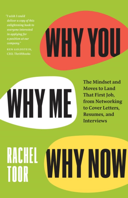 Binding: Paperback
Description: A clear accessible and fun guide on everything it takes to land a job. Searching for a job can be hard and demoralizing work. In Why You Why Me Why Now Rachel Toor delivers some good news.