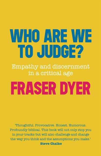 Binding: Paperback
Description: A timely reflection on a highly relevant contemporary issue.
Title: Who Are We To Judge
Author(s): Dyer Fraser
Publisher: Spck Publishing
Barcode: 9780281072484
Pages: 160 Pages
Publication Date: 7/16/2015
Category: Christian Life & Practice