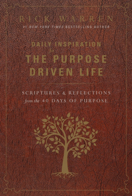 Binding: Hardcover
Description: Daily Inspiration for the Purpose Driven Life interweaves many of the Bible verses handpicked by author Rick Warren with reflections from his New York Times bestseller The Purpose Driven Life.