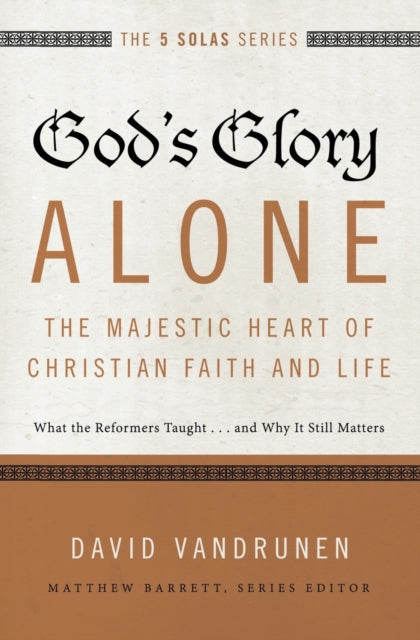 Binding: Paperback
Description: God's Glory Alone: What the Reformers Taught and Why It Still Matters is part of the Five Solas Series offering readers a look back to the five rallying cries of the Reformation - - - the five solas - - - while seeking to apply them in a fresh way to the contemporary church.
