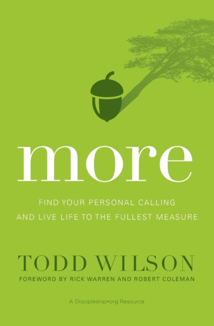 Binding: Paperback
Description: Too many Christians miss the idea that calling is for them. In More author Todd Wilson shows readers how to turn their discontent and questions regarding significance into meaningful action - - - and how to discover God's unique tailor - made purpose for their lives.